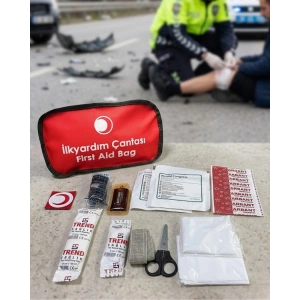 Araç ve Ev İçin İlk Yardım Çantası Eksiksiz Acil Müdahale Seti