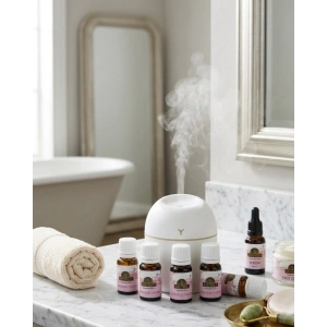 Aromaterapi Hava Nemlendirici USB Çalışan Sessiz LED Işıklı Cihaz 5 Esans Hediyeli