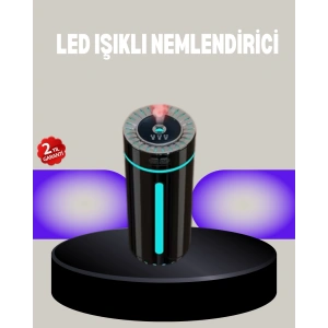 Aromaterapi Özellikli Ultrasonik Hava Nemlendirici LED Atmosfer Işığı