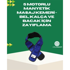 Ayarlanabilir Hız ve Titreşim Modlarına Sahip Manyetik Masaj ve Zayıflama Kemeri