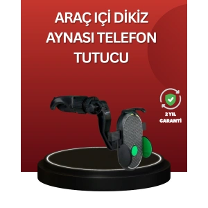 Ayarlanabilir Kıskaçlı Dikiz Aynası Telefon Tutucu Tüm Telefonlarla Uyumlu