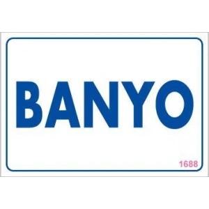 Banyo Uyarı Levhası 17,5x25 KOD:1688
