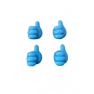 Baş Parmak Kablo Tutucu Mavi 4'lü