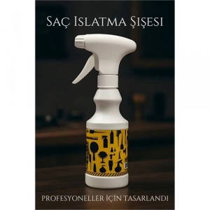 Berber Kuaför Saç Islatma Şişesi 500 ml Valf Sistemli, Geniş Alanlı Sis Püskürtme | Tek Sıkışta Maksimum Etki