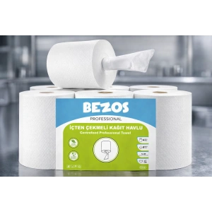 Professional İçten Çekmeli Kağıt Havlu 6’lı Koli | Endüstriyel & Yoğun Kullanım