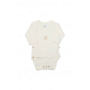 Bistyle Organic Modal Flying Balloons Kruvaze Uzun Kol Body BS17121 Ekru