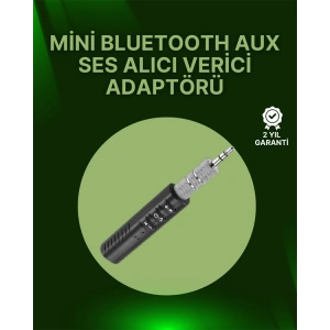 Bluetooth 4.1 Ses Alıcısı | 3.5mm Girişli Hoparlör & Kulaklıklar İçin Kablosuz Dönüştürücü