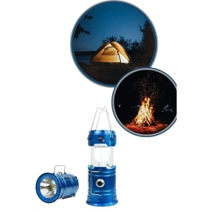 Büyük Boy Güneş Enerjili Kamp Feneri Işıldak Lamba USB Şarjlı