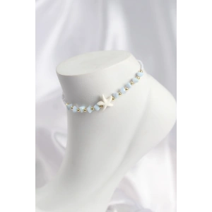 Buz Mavisi Renk Deniz Yıldızı Motifli Halhal