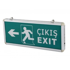 Cata 9170 Ledli Exit Çıkış Armatürü 3 Saat Akülü