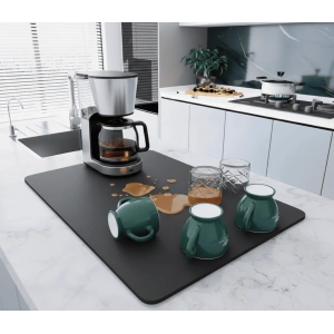 Çay Makinesi Altlığı Su Emici Kaymaz Taban Tezgah Koruyucu Kurulama Matı