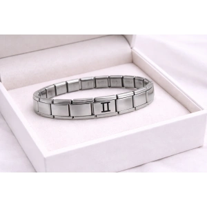 Çelik Nomination Bileklik İkizler Burcu | Paslanmaz Çelik Burç Bilekliği | Modern ve Şık Tasarım