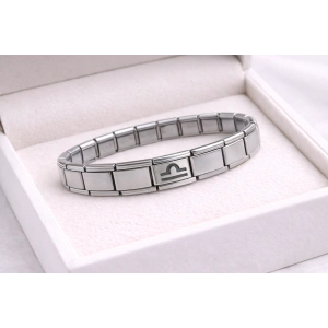 Çelik Nomination Bileklik Terazi Burcu | Paslanmaz Çelik Burç Charm Detaylı | Zarif ve Dengeli Tasarım