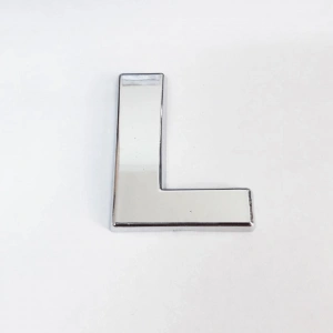Cemax L Harfi  3,75 cm Krom Yapışkanlı