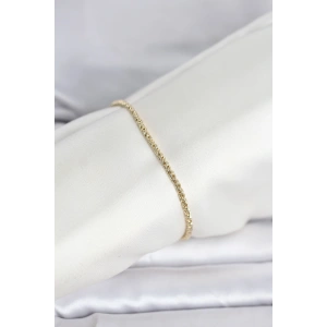 CM 14K Gold Renk Burgulu Zincir Model Kadın Bileklik