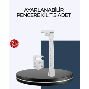 Çocuk Güvenliği İçin Cam Pencere Kilidi 3 Adet