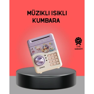Çocuklar İçin Elektronik Şifreli Para Biriktirme Kumbarası Mor