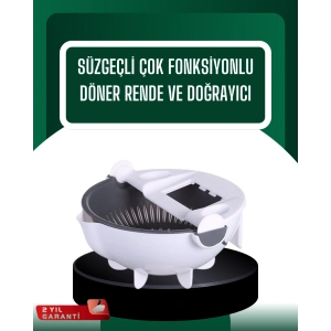 Çok Amaçlı Hazneli Sebze Rende Doğrayıcı ve Soyucu