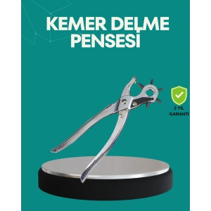 Deri Delme Pensesi 6 Uçlu Ayarlanabilir Kemer Delme Aleti Profesyonel Kullanım