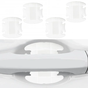 Dış Kapı Kolu Koruma Bandı Silikon 4 Parça Beyaz