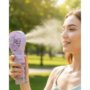 Dönen Su Sisli El Fanı – 4 Kademeli Rüzgar, Şeffaf Su Haznesi, Sessiz Çalışma