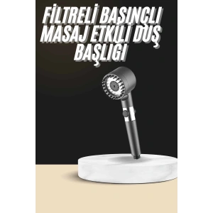 Duş Başlığı Profesyonel Masaj Başlıklı 3 Modlu Yeni Nesil Masaj Uçlu Su Tasarruflu