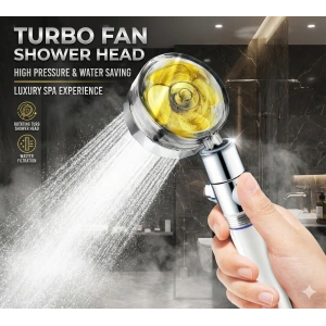 Duş Başlığı Turbo Pervaneli Serinletici Tasarım