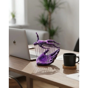 El İnsan Figür 3D Dekoratif Obje Modern Tasarım ve Estetik Görünüm