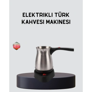 Elektrikli Türk Kahvesi Cezvesi 800W Kablosuz Döner Tabanlı