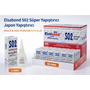 Elsabond 502 Süper Yapıştırıcı Japon Yapıştırıcı 20g Güçlü Hızlı Kuruyan Super Glue 1 Adet