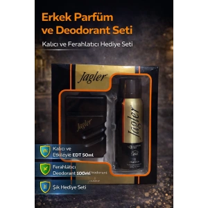 Erkek Parfüm Seti EDT 50 ml ve Deodorant 100 ml Kalıcı Koku Hediye Seti