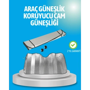 Gelişmiş Yansıtıcılı Katlanabilir Araç Güneşliği – Alüminyum & Süngerli İzolasyon Teknolojisi