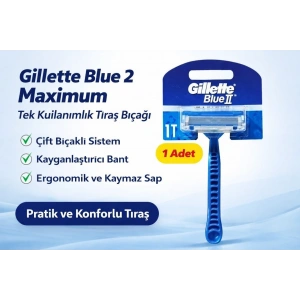 Jilet Blue 2 Maximum Tek Kullanımlık Tıraş Bıçağı 1 Adet