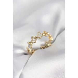 Gold Renk Kelebek Model Pirinç Kadın Yüzük