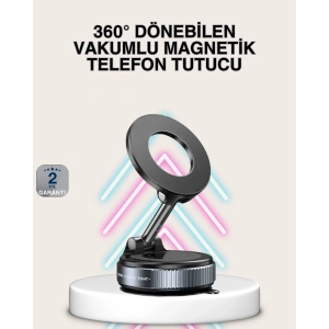Güçlü Mıknatıslı Vakumlu Araç Telefon Tutucu Alüminyum Gövde