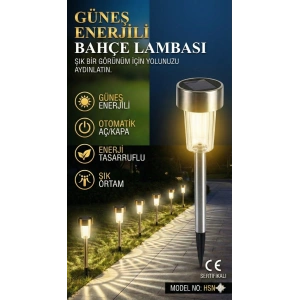 Güneş Enerjili Bahçe Lambası Plastik Saplama 10lu Set