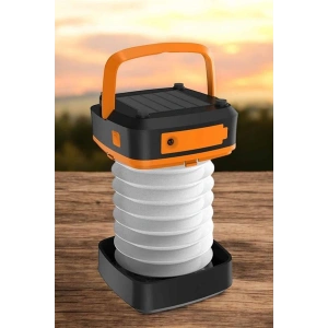 Güneş Enerjili Led Lamba Kamp Lambası Katlanabilir Lamba USB Şarjlı