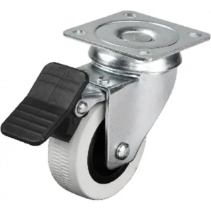 Hts 334 - 50x20 mm Çift Bilyalı Tablalı Frenli Teker 4 Adet