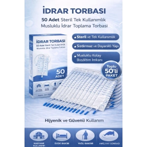 İdrar Torbası Steril Medikal İdrar Toplama Torbası 50 ADET