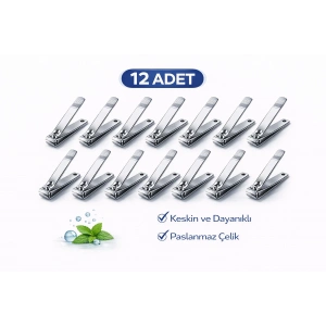 İMA Büyük Boy Tırnak Makası Profesyonel Nail Clipper 12 Adet