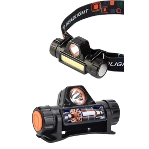 Kafa Lambası Çalışma Işığı Kafa Feneri Şarjlı Mıknatıslı Fenerli