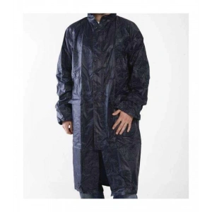 Kapüşonlu Lacivert PVC Yağmurluk XXL