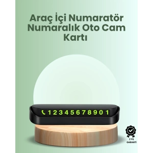 Kompakt Fosforlu Park Numaratörü – Gündüz Şıklığı, Gece Görünürlüğü