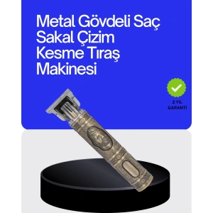 Kompakt Tasarımlı, Güçlü Motorlu Saç sakal Kesme Makinesi ve 4 Kılavuz Tarak