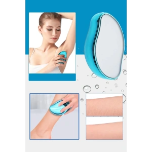 Kristal Epilatör Acısız Manuel Tüy Dökücü Epilatör Tüy Silgisi Epilasyon Aleti Kol Bacak Koltuk Altı