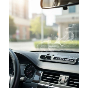 LED Işıklı Araç Ön Cam Telefon Numarası Gösterme Aparatı + 3 Seviyeli Hava Nemlendirici