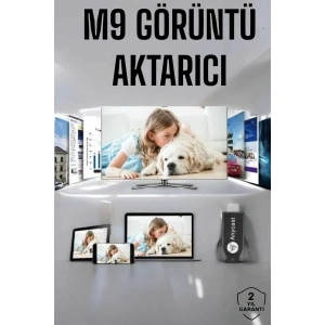 M9 Plus Kablosuz Görüntü+Ses Aktarıcı HDMI TV
