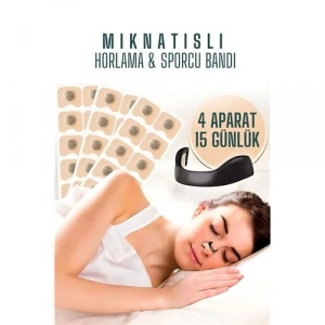 Manyetik Burun Bandı - Sporcu Burun Bandı - Horlama Önleyici Azaltıcı - 4 Farklı Boyut