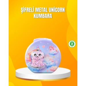 Metal Çocuk Para Kasası Ayarlanabilir Şifreli Kilitli