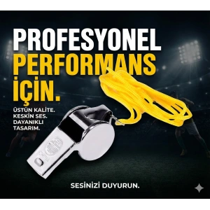 Metal Ipli Hakem ve Deprem Düdüğü (24lü)